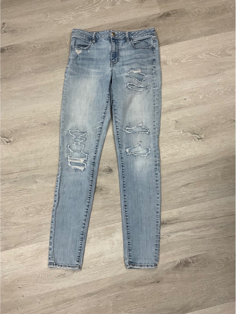 AE Super Stretch Distressed Jegging/Jeans 8XL